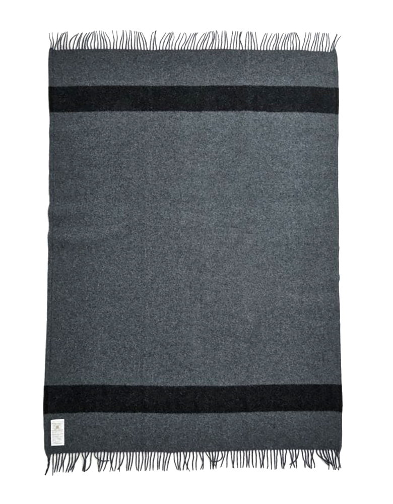 Hudson's Bay Company Caribou Wool Throw Charcoal - 100% wool