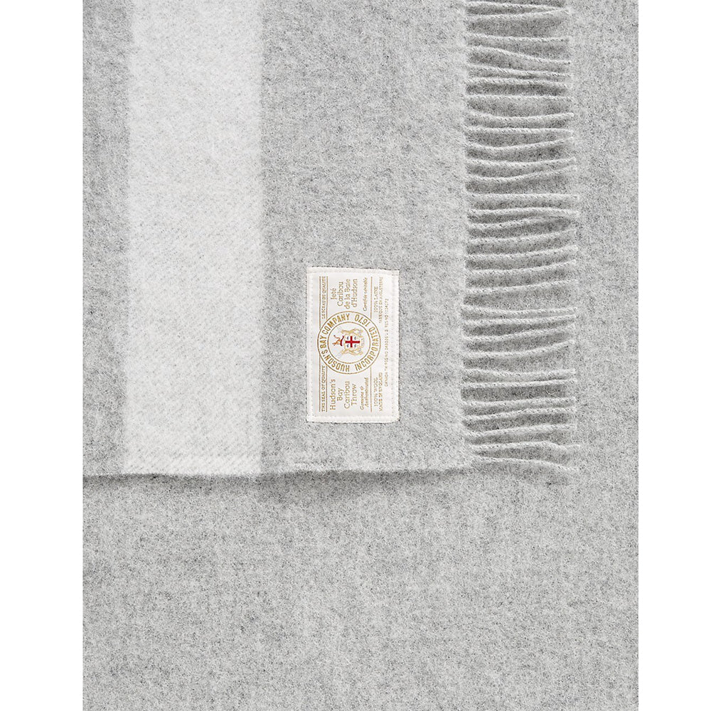 Hudson's Bay Company Caribou Wool Throw Glacier - 100% wool