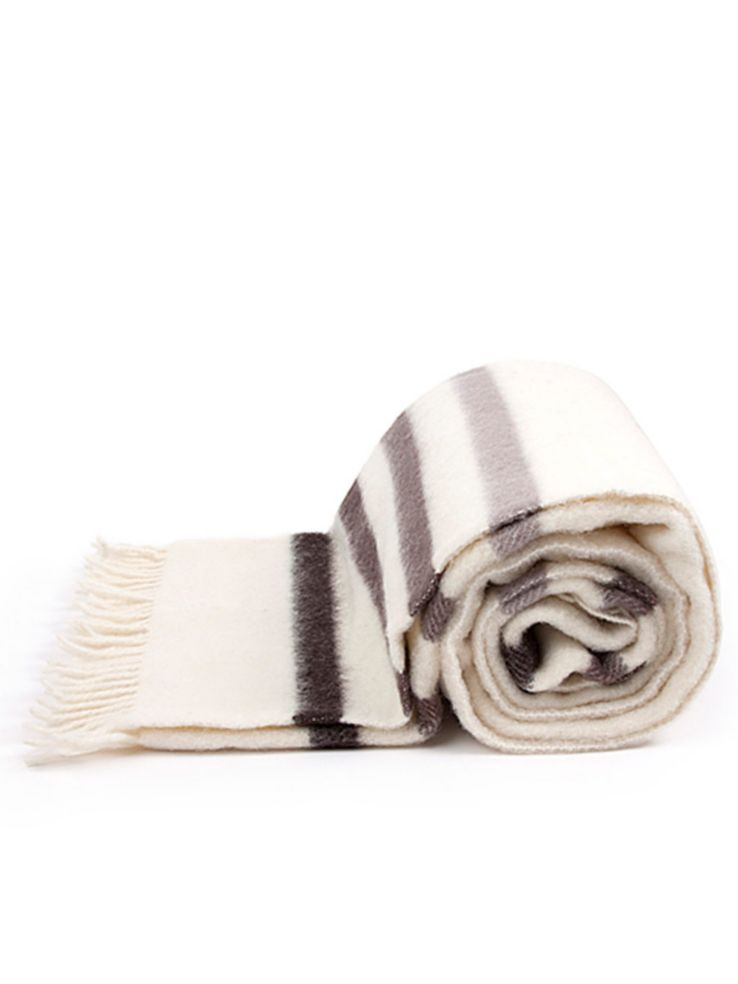 Hudson's Bay Company Caribou Wool Throw Millennium Stripe - 100% wool