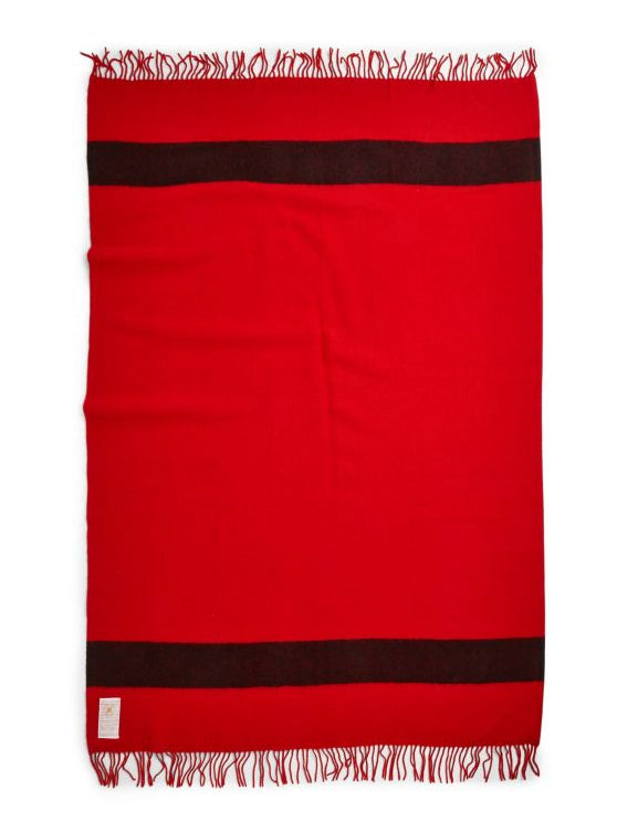 Hudson's Bay Company Caribou Wool Throw Scarlet - 100% wool