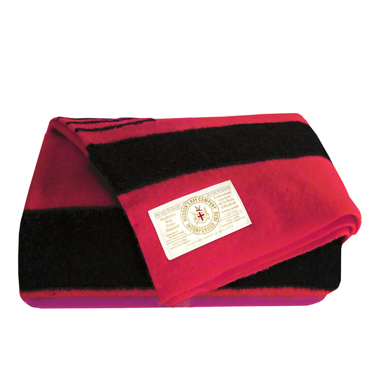 Hudson's Bay Company Wool Blanket Scarlet  -  100% Wool