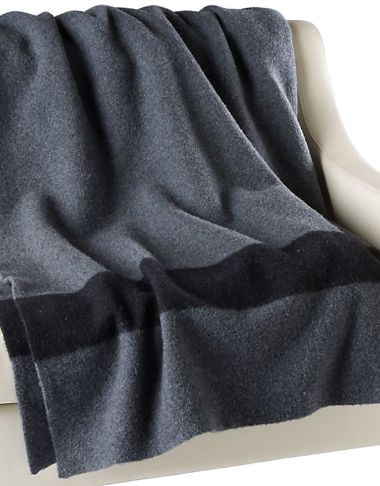 Hudson's Bay Company Wool Blanket Charcoal  -  100% Wool
