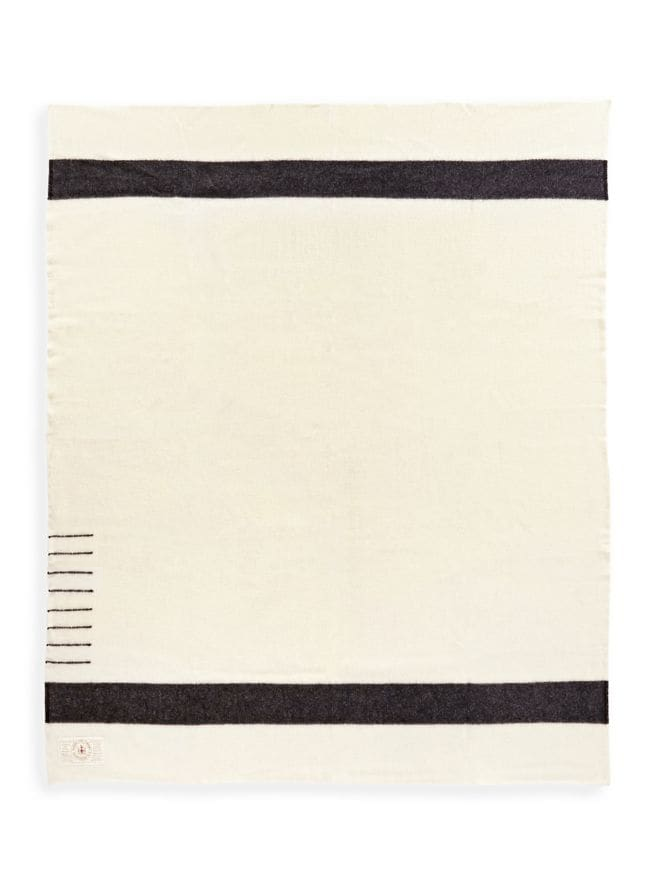 Hudson's Bay Company Wool Blanket Oxford White -  100% Wool